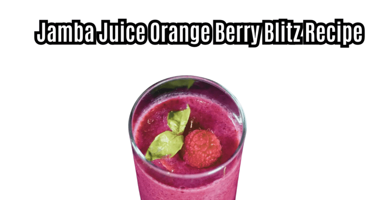 Jamba Juice Orange Berry Blitz Recipe