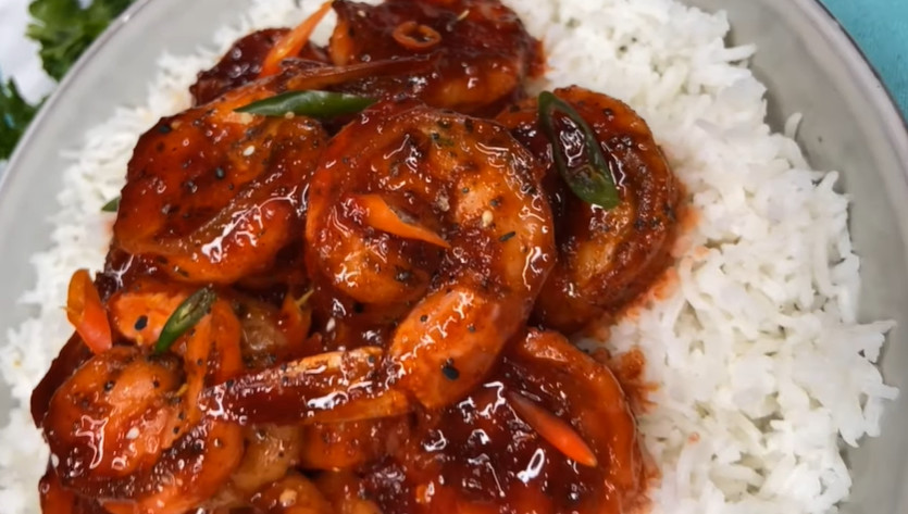 Red Lobster Sweet Chili Shrimp serving