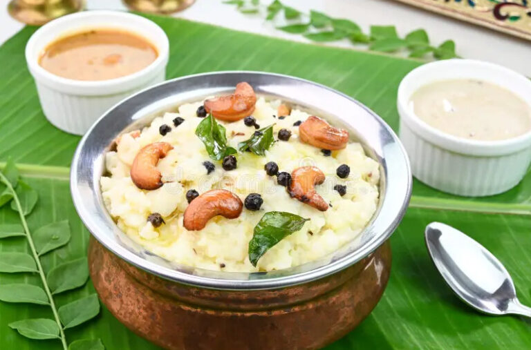 Saravana Bhavan Ven Pongal Recipe | Authentic Homemade Version