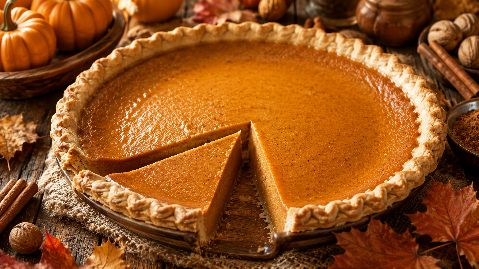 Costco Pumpkin Pie Recipe with creamy pumpkin filling and flaky pie crust