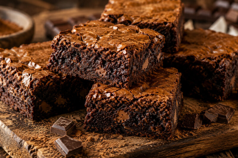 Publix Brownies Recipe with rich fudgy chocolate texture and glossy top